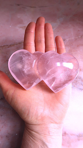 Entwined Rose Quartz Heart
