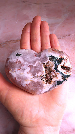 Pink Amethyst Heart