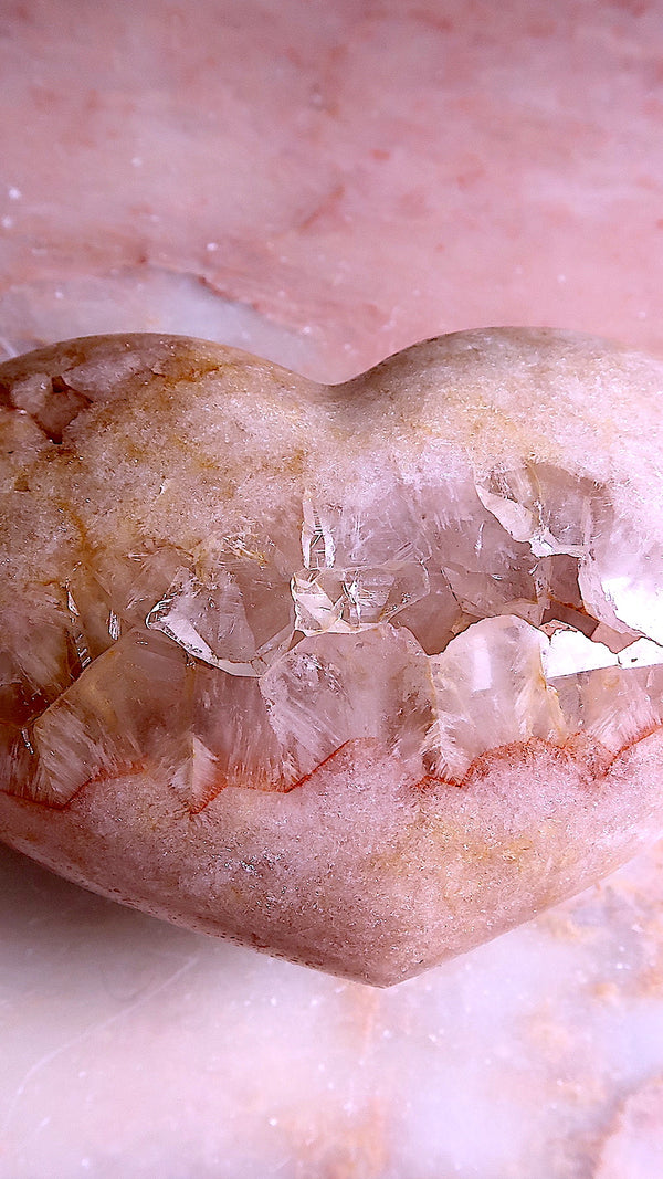 Pink Amethyst Heart