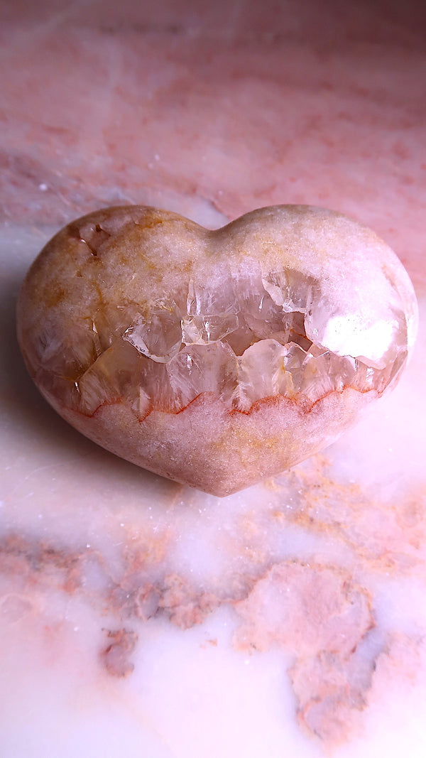 Pink Amethyst Heart