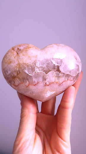 Pink Amethyst Heart