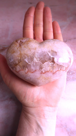 Pink Amethyst Heart