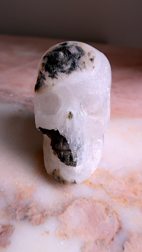 Amethyst Polished & Raw Skull