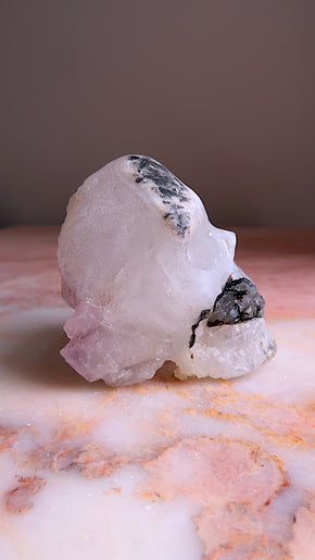 Amethyst Polished & Raw Skull