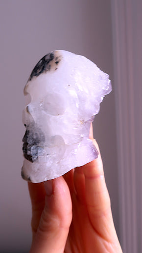 Amethyst Polished & Raw Skull