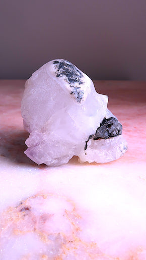 Amethyst Polished & Raw Skull