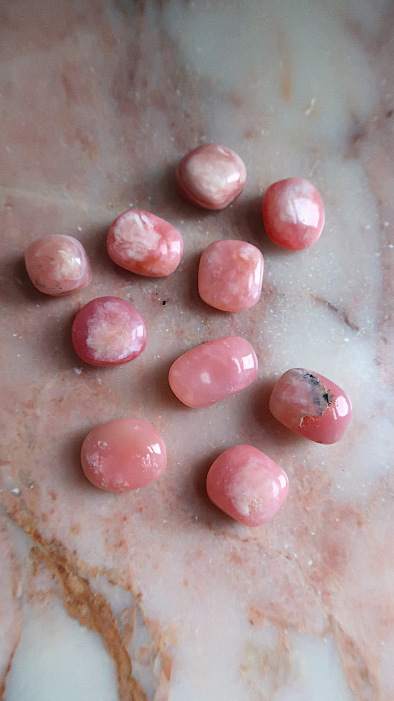 Pink Opal Tumbles