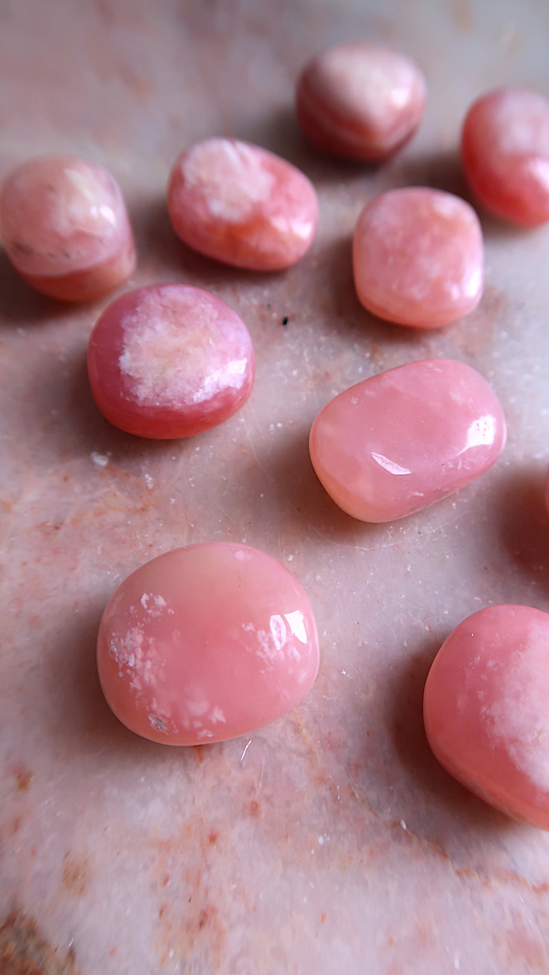 Pink Opal Tumbles