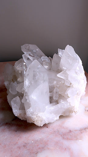 Extra Large Clear Quartz Cluster USA