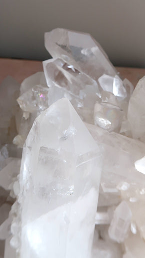 Extra Large Clear Quartz Cluster USA