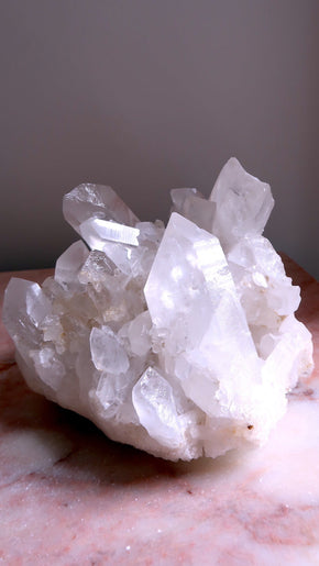 Extra Large Clear Quartz Cluster USA