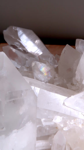 Extra Large Clear Quartz Cluster USA
