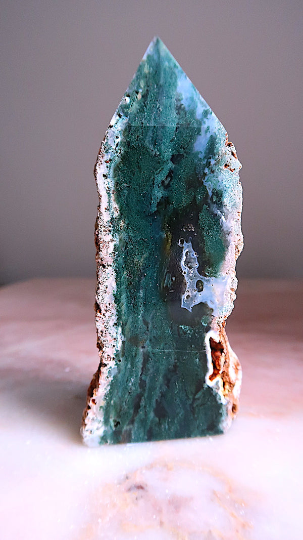 Green Dendritic Agate Point
