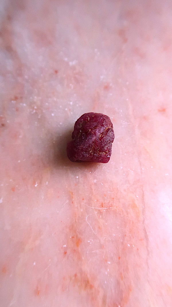 Small Raw Pink Ruby