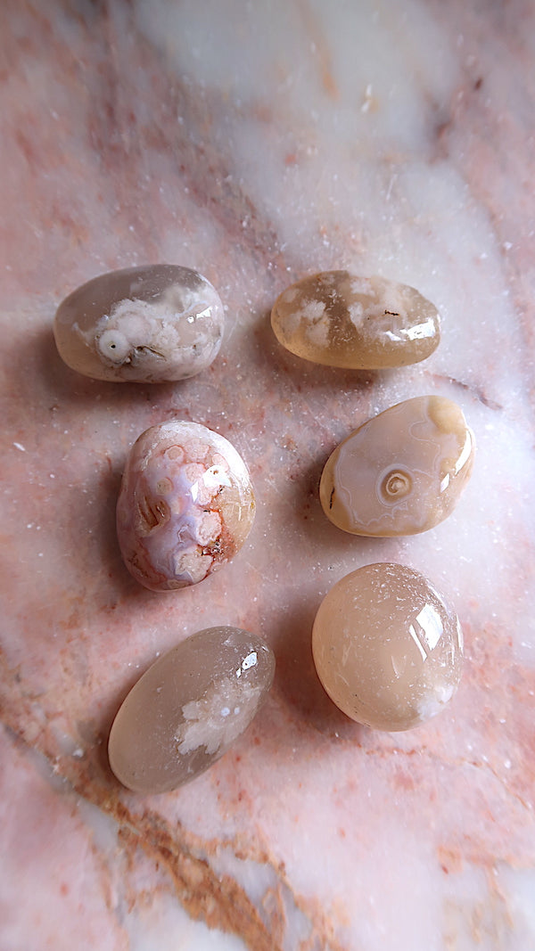 Flower Agate Tumbles