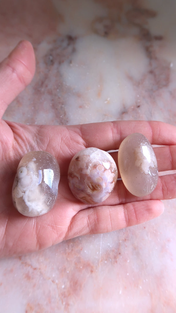 Flower Agate Tumbles