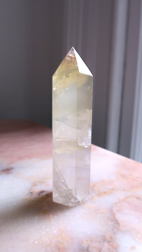 Lemon Fluorite Point