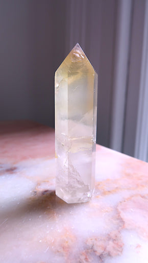 Lemon Fluorite Point