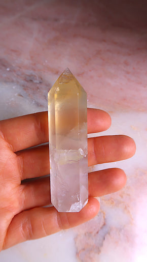 Lemon Fluorite Point