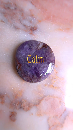 Calm Amethyst Palm stone