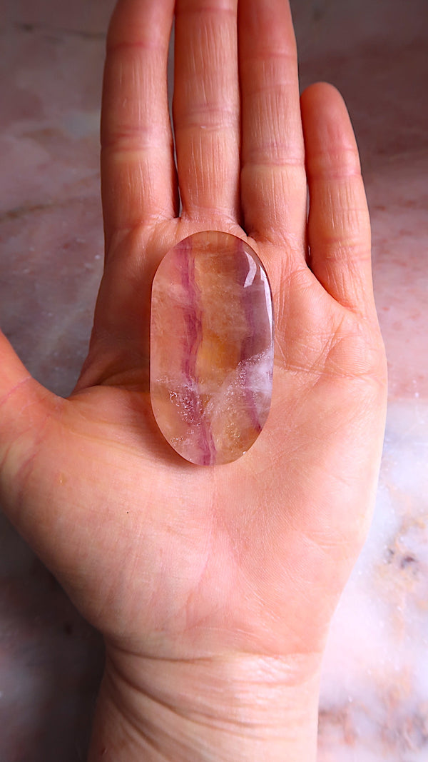 Fluorite Palm Stone