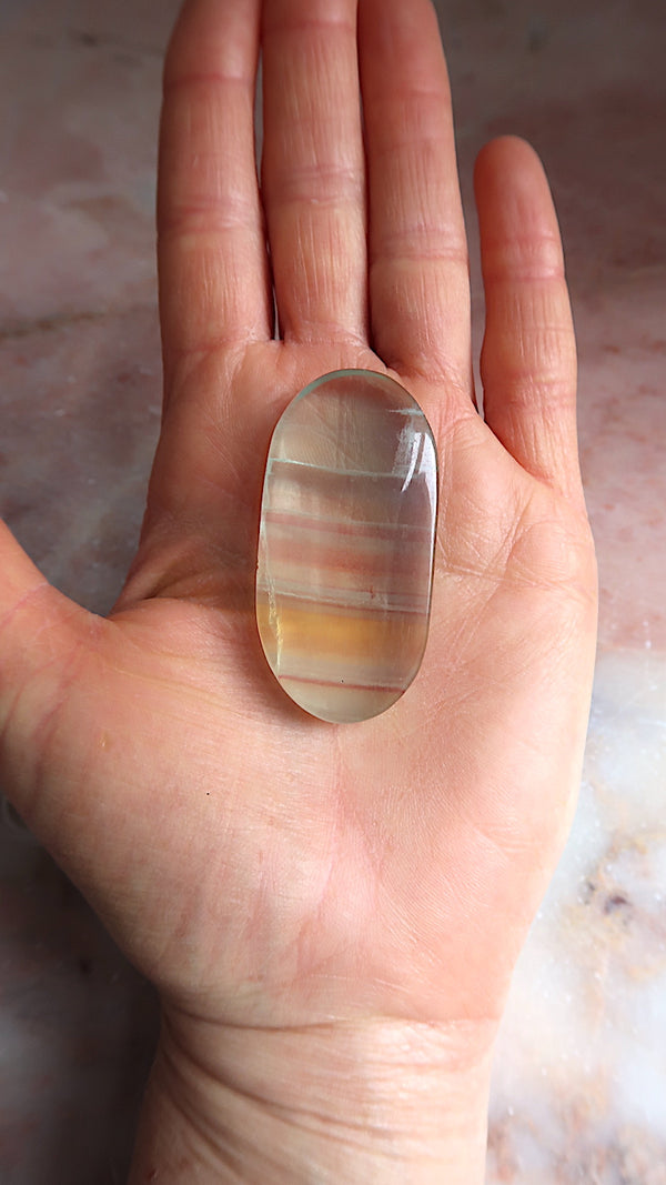 Fluorite Palm Stone