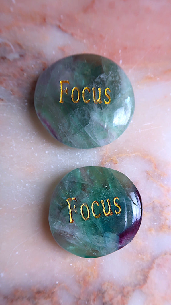 Focus Fluorite Palm Stone
