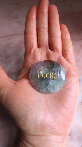 Focus Fluorite Palm Stone