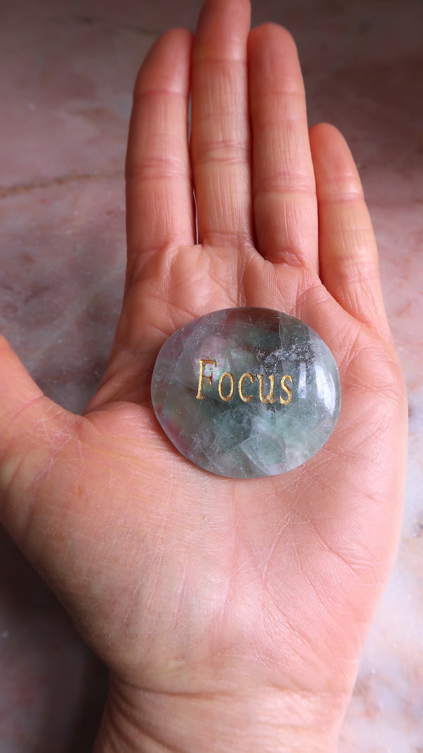 Focus Fluorite Palm Stone