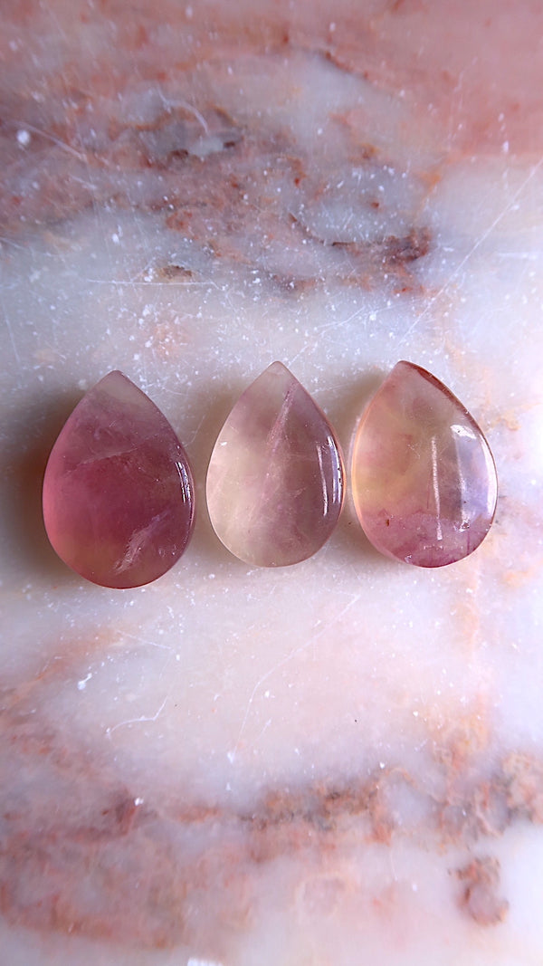 Purple Fluorite Tear Drop