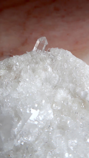 Large Clear Quartz Cluster T-Light Holder