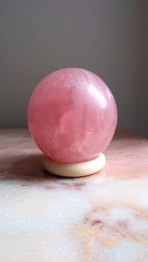 Rose Quartz Sphere (very pink)