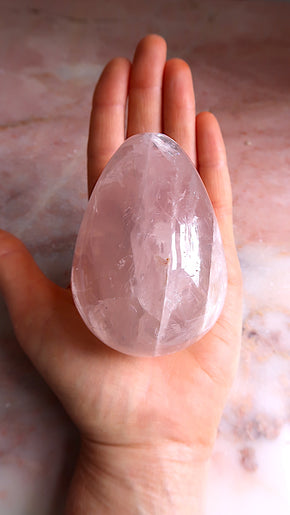 Large Rose Quartz Egg