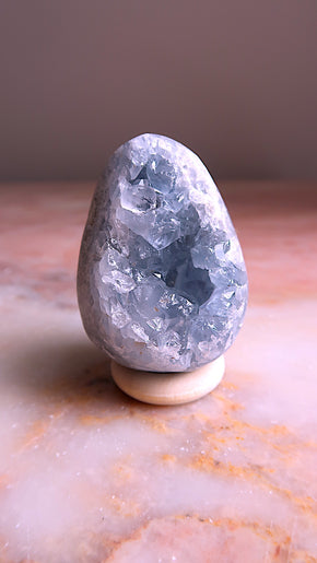 Blue Celestite Egg