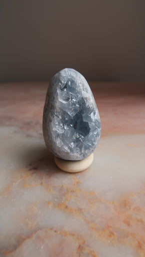 Blue Celestite Egg