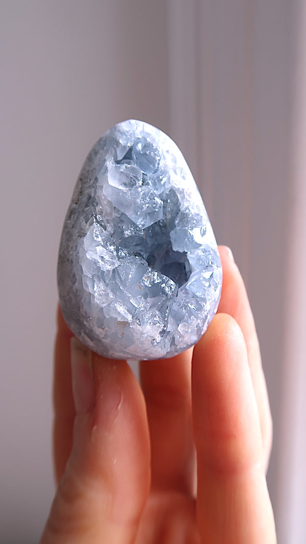 Blue Celestite Egg