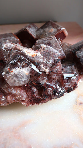 Rare XL Chocolate Calcite Cluster