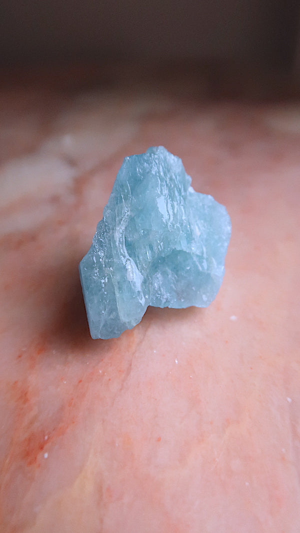 Raw Premium Aquamarine