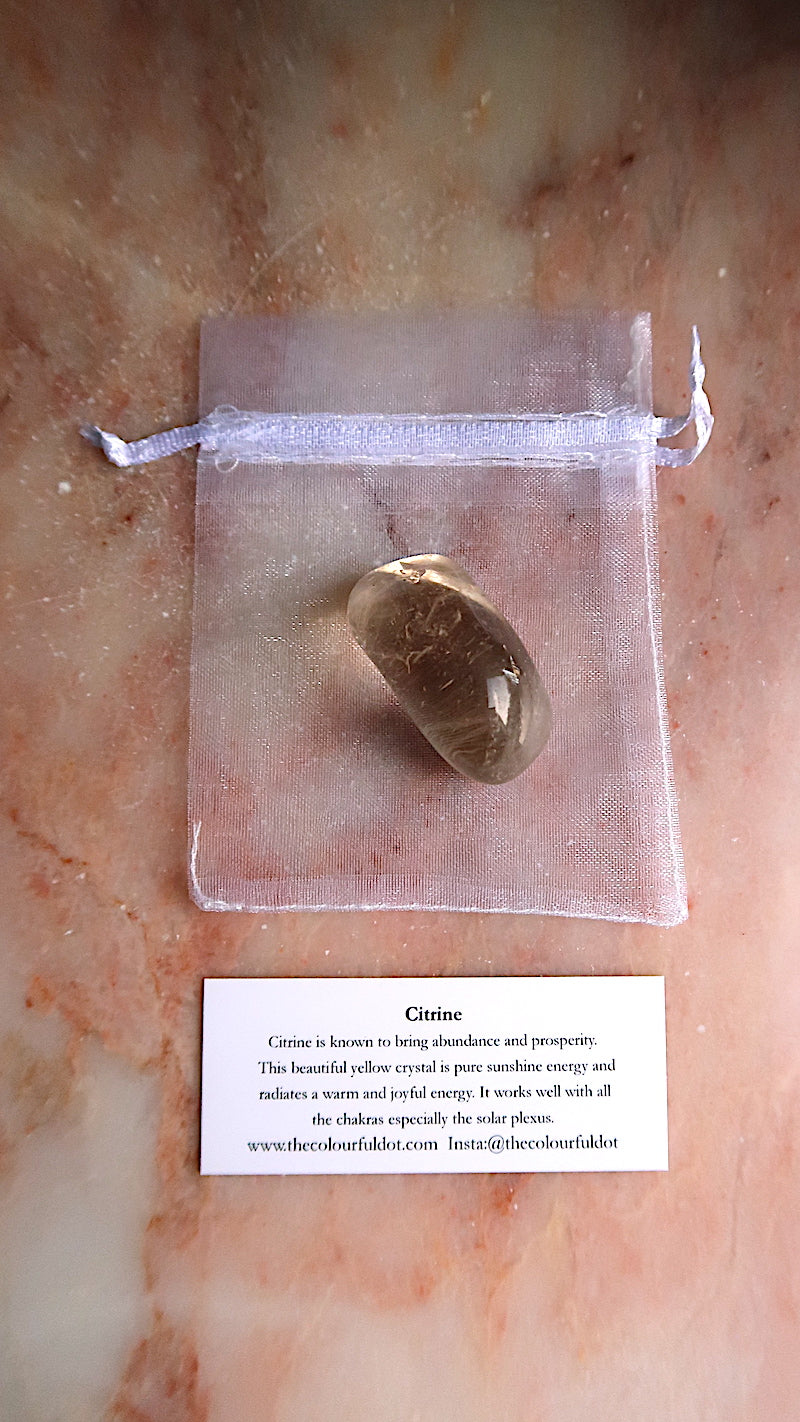 Natural Transparent Citrine Tumbles