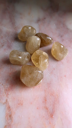 Natural Honey Citrine Tumbles