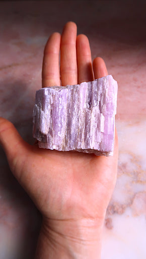 Raw Pink Kunzite