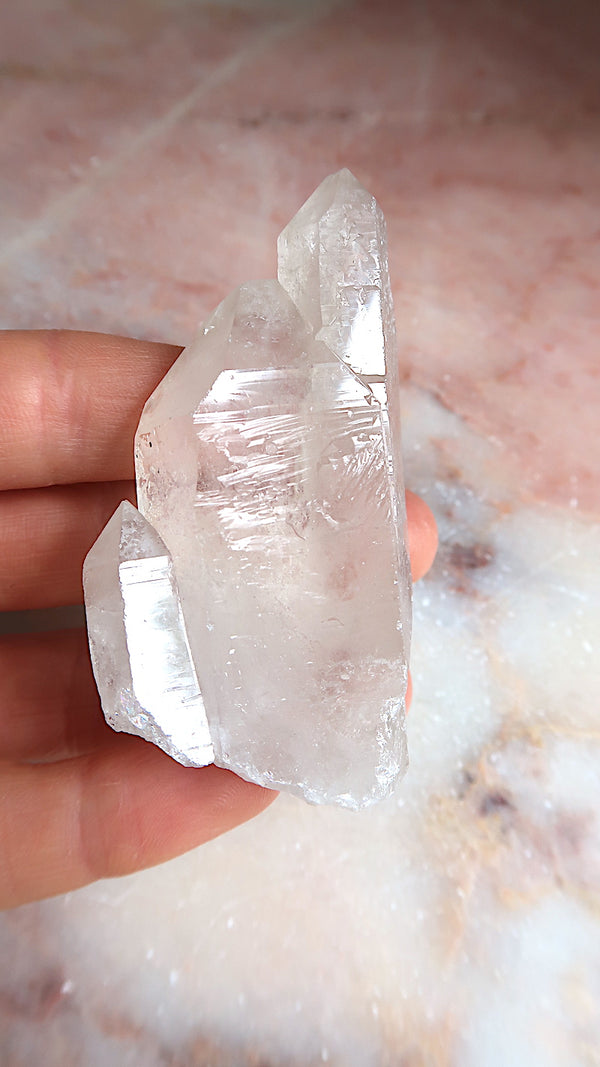 Raw Clear Quartz (triple points)