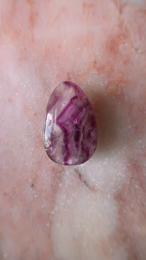 Purple Rainbow Fluorite Palm Stone