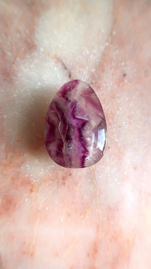 Purple Rainbow Fluorite Palm Stone