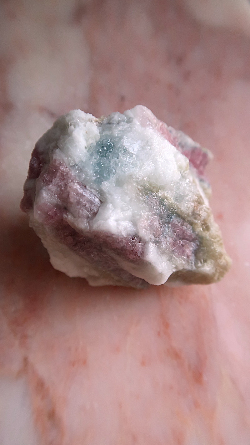 Pink, Blue Green Tourmaline