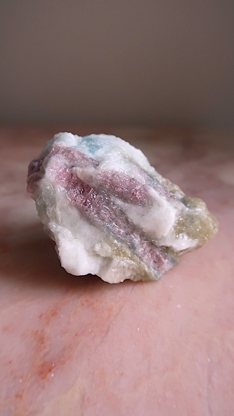 Pink, Blue Green Tourmaline