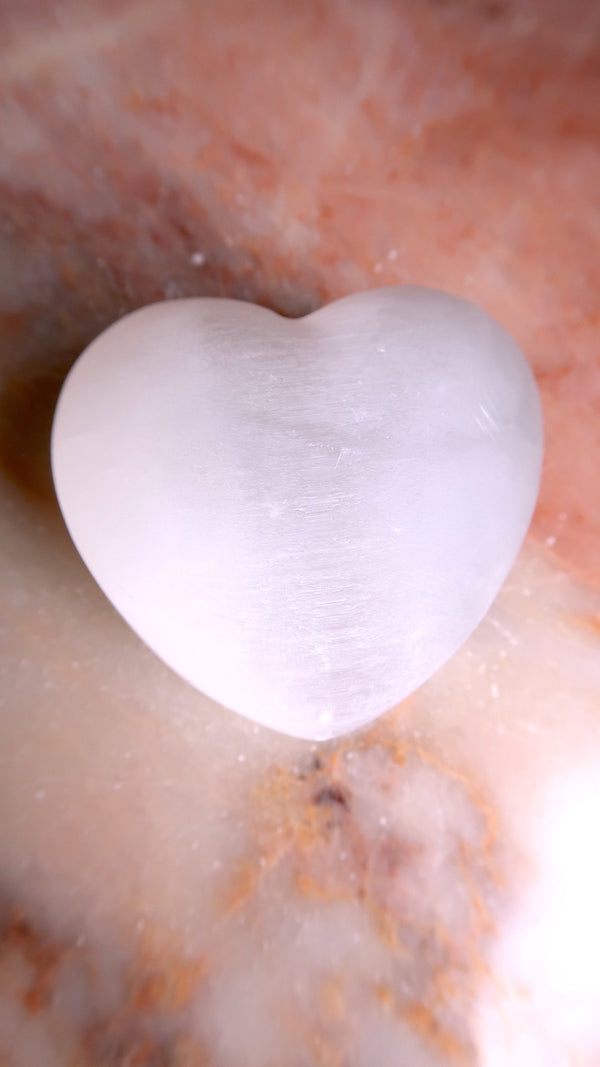 Chunky Selenite Heart