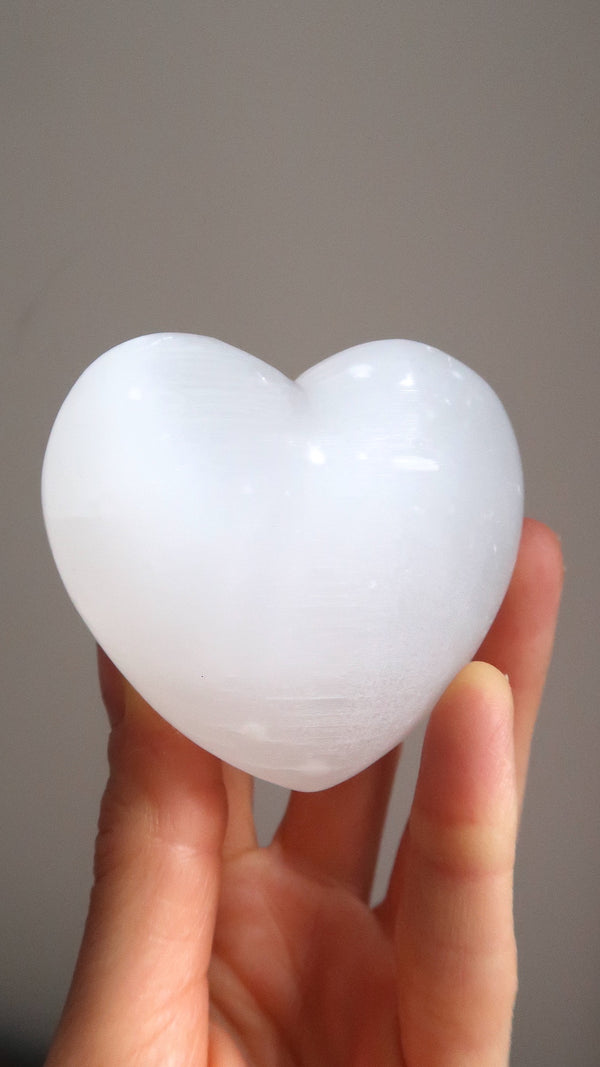 Chunky Selenite Heart