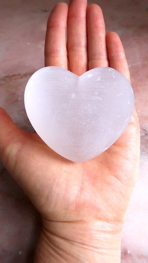 Chunky Selenite Heart