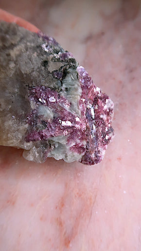 Pink Tourmaline & Calcite